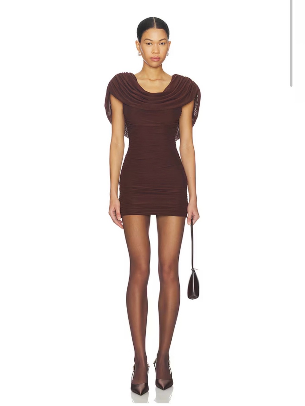 ALL THE WAYS Camille Mini Dress in Brown